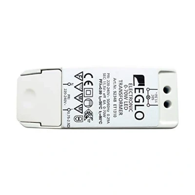 Image of EGLO 92348 transformer 11.5 V 0 40 W LED 70 halogen