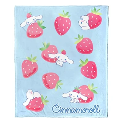 Image of Northwest Cinnamoroll Silk Touch Throw Blanket, 50&quot; x 60&quot;, Berry Lovable