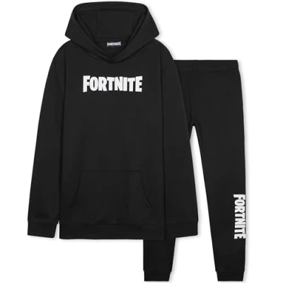 Image of Fortnite Boys Tracksuit Set, Comfy Loungewear Activewear Gaming Gifts for (Black, 14 15 Years)