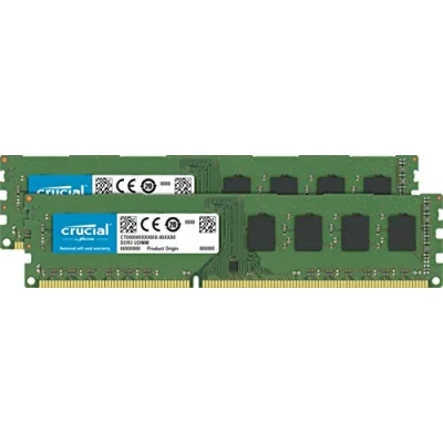 Image of Crucial CT2K25664BD160B 4 GB Kit (2 x 2) (DDR3L, 1600 MT/s, PC3L 12800, DIMM, 240 Pin) Memory