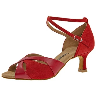 Image of Diamant TANZSCHUHMANUFAKTUR Women&#039;s 141 077 389 Dance Shoe, Rot, 6.5 UK