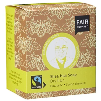 Image of Fair Squared Zero Waste Organic Shea Shampoo Bar Dry 2 x 80g