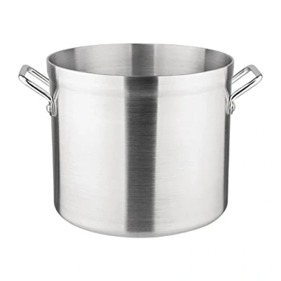 Image of Vogue Deep Boiling Pot 15.1Ltr 251mmx285mm Aluminium Stockpot Saucepan