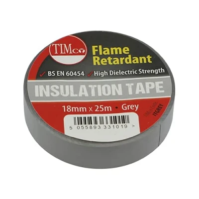 Image of 3x TIMCO PVC Insulation Tape Grey ITGREY Pack of 10