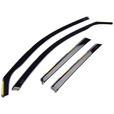 Image of HEKO 10208 Front Rear Wind Deflectors Fits Audi A4 5dr 2002 2009 5 Door Estate (4 Pieces)