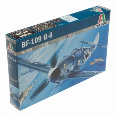 Image of Italeri ITA063 Messerschmitt BF 109 G 6 Model kit, Bule, Mittel, olive drab