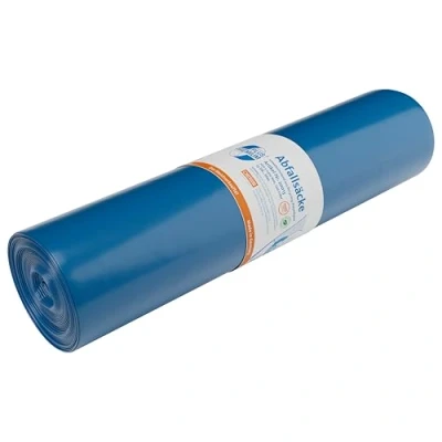 Image of 20013 Deiss Bin Liners, 120 L, 700 x 1100 mm, Type 60, Blue (Pack of 25)
