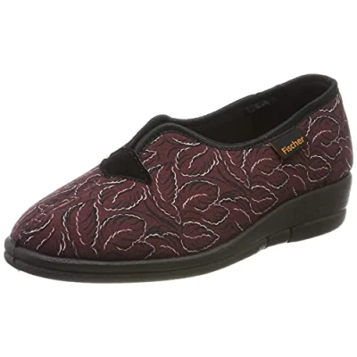 Image of Fischer Damen Dora Low Slippers, Red (Bordobunt 349), 39 EU