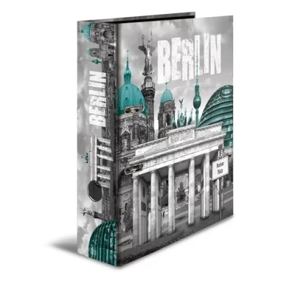 Image of HERMA Lever Arch File Trend Cities with Berlin Motif, A4, 70 mm Spine, Inner Print, 1 Folder