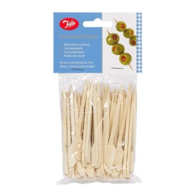 Image of Tala 10A10507 Bamboo Cocktail Sticks, Brown