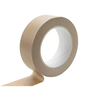 Image of LagunaProject 38mm x 50m 60gsm Brown Self Adhesive Backing Kraft Paper Tape Picture Framing Framers