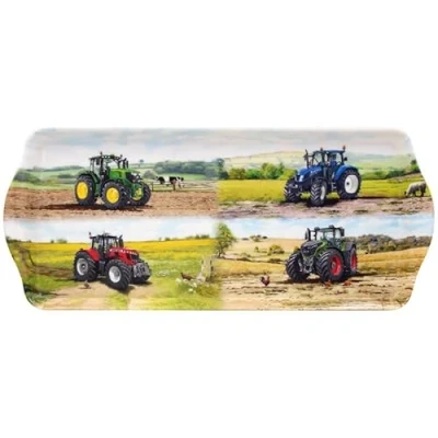 Image of Lesser &amp; Pavey British Designed Serving Tray Dinner For Multiple Uses Around The Home Trays Food Or Drinks Tractors Medium