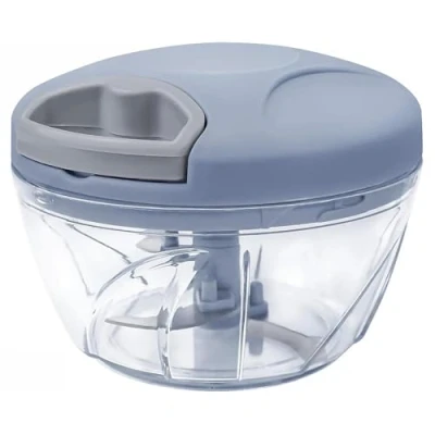 Image of GEEZY Pull Cord Manual Vegetable Cutter Slicer Shredder Pulling Food Chopper Hand Blender Kitchen Tool 450ml
