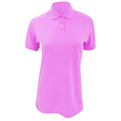 Image of Kustom Kit Ladies Klassic Superwash Short Sleeve Polo Shirt (12) (Pink)