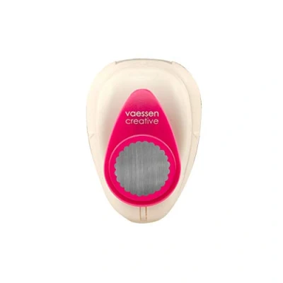 Image of Vaessen Creative Craft Paper Punch Scallloped Circle Ø 1,6 cm Cutter for Crafting and Card Making