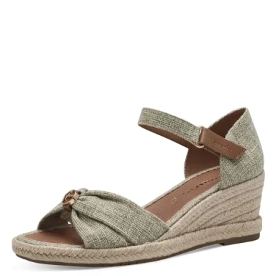 Image of Tamaris Women&#039; 1 28357 42 Wedge Sandal, Nature, 6 UK