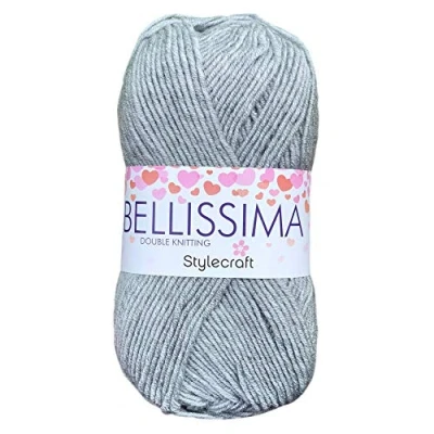 Image of Stylecraft Bellissima DK Double Knitting 100g Balls (Silver Lining 3928)