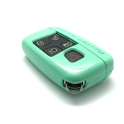 Image of Nordecco Gloss ABS Hard Plastic Key Protective Case Fits For RANGE ROVER VELAR VOGUE SPORT EVOQUE DISCOVERY FREELANDER SVR 5 Buttom Smart Fob (Mint Green)