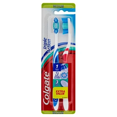 Image of Colgate Triple Action Medium Toothbrush Colour May Vary