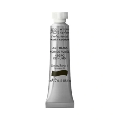 Image of Winsor &amp; Newton Artists Watercolour Lamp Black 5ml Tube