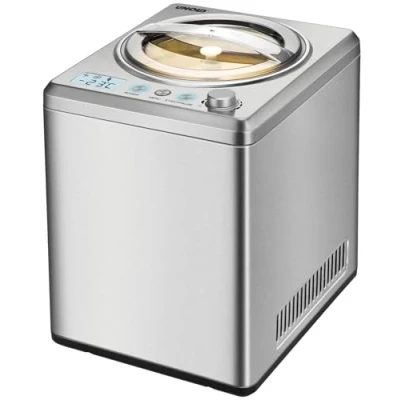 Image of Unold Ice Cream Maker Profi Plus 48880 Fully Automatic Self Cooling 180W Electric Compressor 2.5L Stainless Steel Bowl Ready in 30 mins