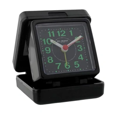 Image of Wm Widdop Quartz Travel Alarm Black case/dial