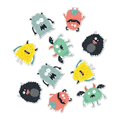 Image of Folat Monster Bash XL Table Confetti Pack of 45 Multi Coloured 68324
