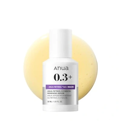 Image of Anua Retinol Serum for Anti Aging, Textured skin 0.11% Retinol, 5% Niacinamide, 20+Soothing Ingredients Gentle Beginner (30ml /1.01 fl.oz.)