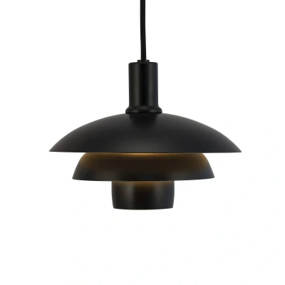 Image of Dyberg Larsen Morph hanging light, black, Ø 21 cm, metal