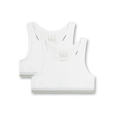 Image of Sanetta Teens 2 PACK Bustier for kids, Size: 13 14y, White