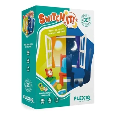 Image of FlexiQ Switch It! Board Game Ages 6+ 2 8 Players 10 Minutes Playing Time