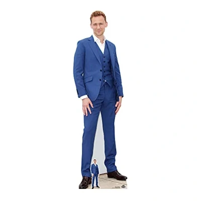 Image of STAR CUTOUTS Tom Hiddleston Life Size Cardboard Cutout, Multi color, 183 x 55 cm