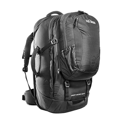 Image of Tatonka Unisex Adult Escape 50+10 Travel Backpack, Black, 10L