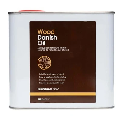 Image of Furniture Clinic Danish Oil for Wood Premium to Enhance The Natural Beauty of Oak, Pine &amp; More Seal Protect a Satin Finish. 2.5L