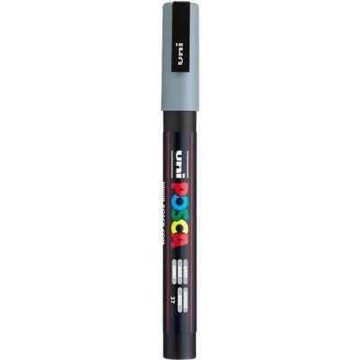 Image of Uni Ball Posca Fine Bullet Tip Marker Grey
