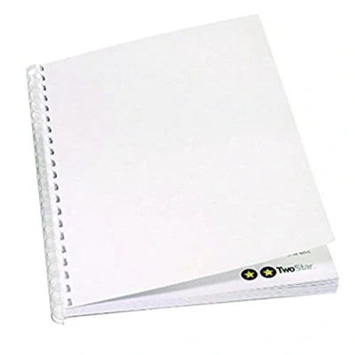 Image of GBC 220 GSM A4 Traditional Binding Covers White (100 Pack)