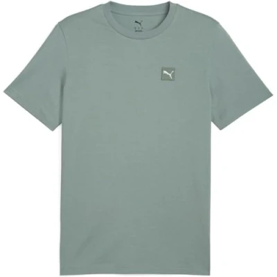 Image of Puma Elevated TEE Basic Tshirt, Men&#039;s, Size: Large, Green moon