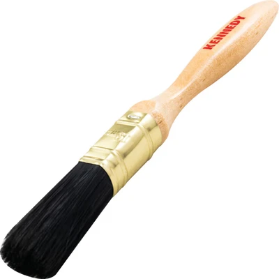 Image of 5x Kennedy Flat Paint Brush, Natural Bristle, 3/4in