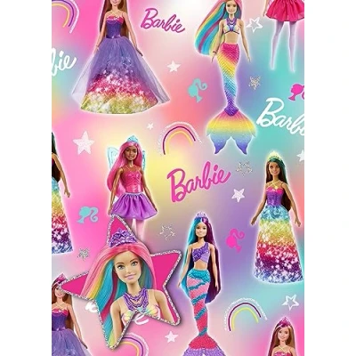 Image of Barbie Gift Wrap And Tags