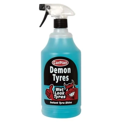 Image of CarPlan Demon Tyres, Instant Tyre Shine, 1 Litre (Pack of 2)