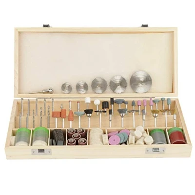 Image of 242 Piece Rotary Tool Kit, Accessories Kit with 1/8&quot; (3.2mm) Universal Shank Size Cutting, Grinding, Sanding, Sharpening, Carving &amp; Polishing in Storage Tray