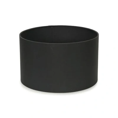Image of Modern Charcoal Grey Fabric Cylinder Ceiling Pendant Lampshade/Table Lamp Drum Light Shade Small