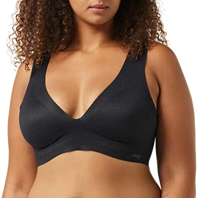 Image of Women&#039;s 1 Pack Sloggi Zero Feel Flow Bralette Black Medium