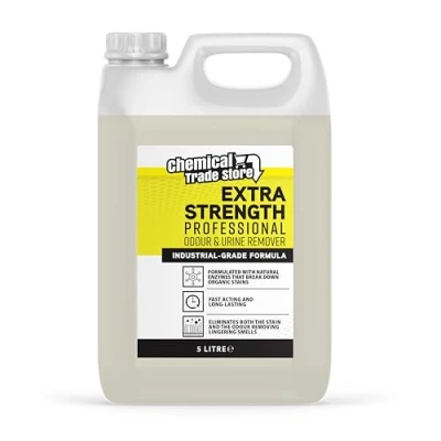 Image of Chemical Trade Store Professional Odour &amp; Urine Remover 5L Enzyme Based Cleaner for Pet Household Smells Eliminates Stains Bad Odours from Carpets, Upholstery Hard Floors