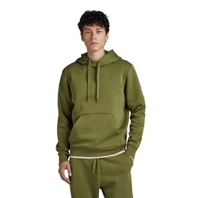 Image of G STAR RAW Men&#039;s Premium Core Hooded Sweater, Green (sage D16121 C235 724), M