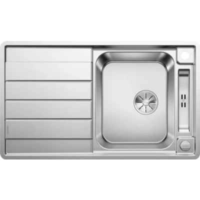 Image of BLANCO 522102 AXIS III 45 S IF Kitchen Sink Silk, Stainless Steel, Satin Gloss, cm Unterschrank