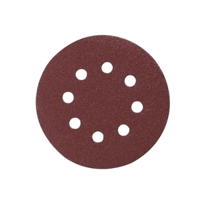 Image of Makita P 43561 Velcro Backed Abrasive Discs 5&quot; Red