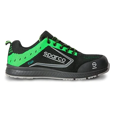 Image of Sparco Lightweight Safety Shoes Cup S1P Albert Black/Red EU Size 41