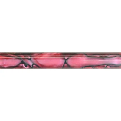 Image of CHARNWOOD Woodturning AR20 Acrylic Pen Blanks Carmine with Black Swirl
