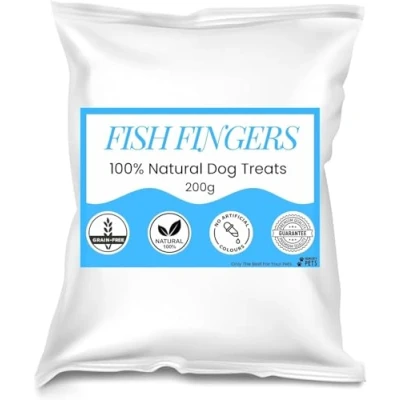 Image of Premium Natural Dog Treat (200g, Fish Fingers)